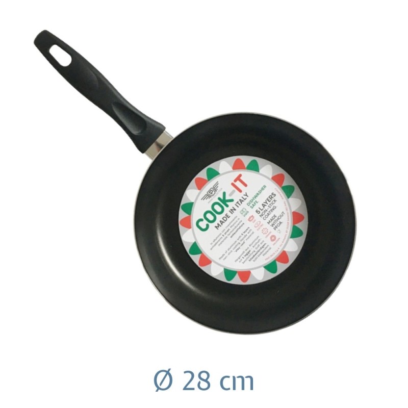 PADELLA ANTIADERENTE ALLUMINIO COOK-IT CM 28