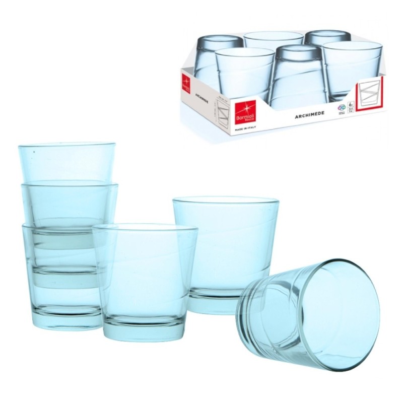 BICCHIERE ARCHIMEDE ACQUA 24 CL - Pz 6 BLU