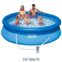 Piscina intex fuori terra rotonda cm 366 con pompa