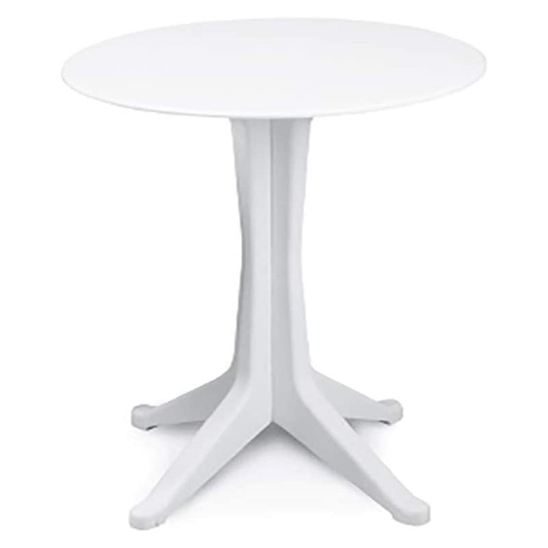 Tavolo rotondo in plastica Levante cm 70 Bianco - ProGarden
