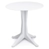 Tavolo rotondo in plastica Levante cm 70 Bianco - ProGarden