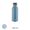 BOTTIGLIA TERMICA ACCIAIO CON TAPPO AUTOMATICO 450 ML BLU