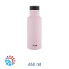 BOTTIGLIA TERMICA ACCIAIO CON TAPPO AUTOMATICO 450 ML ROSA
