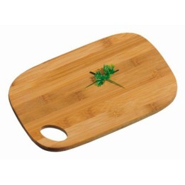 TAGLIERE IN LEGNO DI BAMBU' RETTANGO CON FORO CM 35x24x0,8
