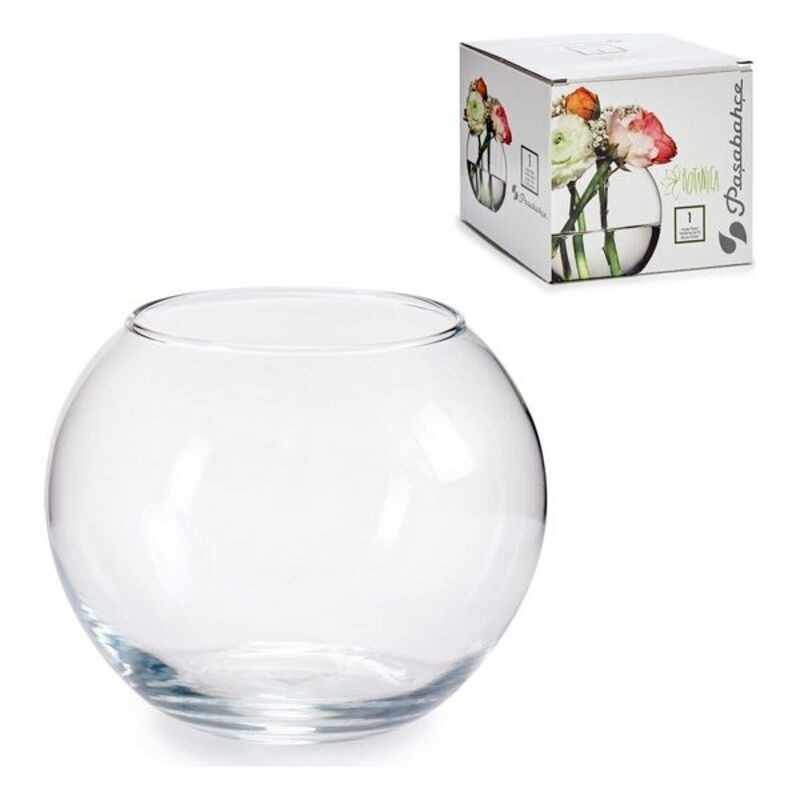 VASO PORTAFIORI IN VETRO GLOBO ART. 43417 CM 12x11