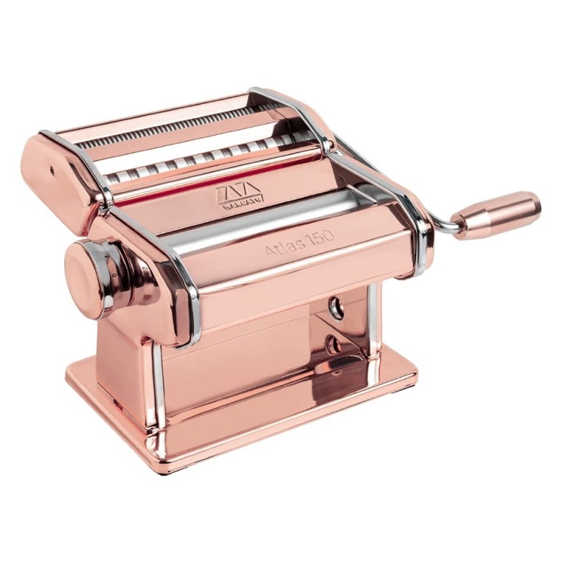 Macchina sfogliatrice pasta tagliatelle spaghetti marcato atlas 150 rame