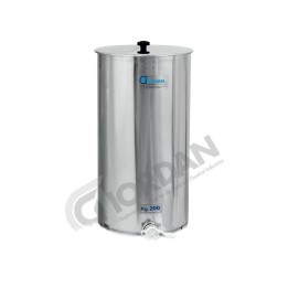 MATURATORE INOX KG 200 CON RUBINETTO PLASTICA