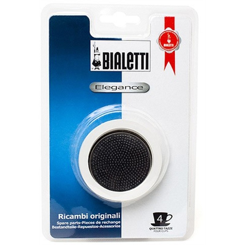 GUARNIZIONE CAFFETTIERA BIALETTI ELEGANCE GB 4 Tz 3 Pz+FILTRO