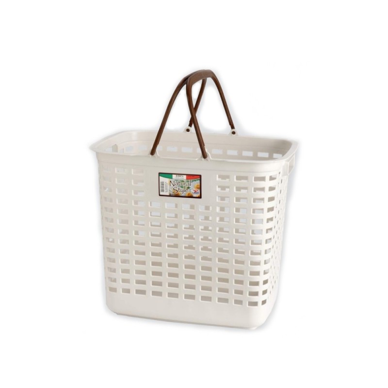 CESTINO PORTA BIANCHERIA SANSONE NATURAL STYLE 35 LT