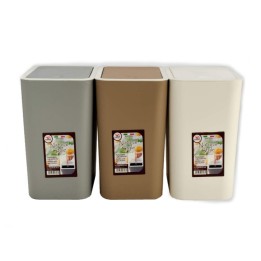 PATTUMIERA CON PULSANTE DA  8 LT NATURAL STYLE