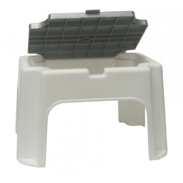 SGABELLO PLASTICA CON CONTENITORE CM 40x30x24