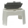 SGABELLO PLASTICA CON CONTENITORE CM 40x30x24