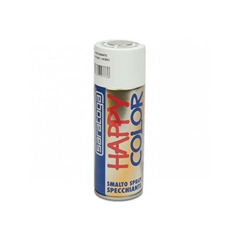 VERNICE SPRAY SPECCHIATURA ACCIAIO LUCIDO 400 ML HAPPY COLOR