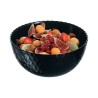 COPPETTA VETRO PAMPILLE NERO 13 CM