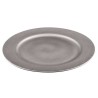 SOTTOPIATTO PLASTICA LISCIO CM 33 ARGENTO