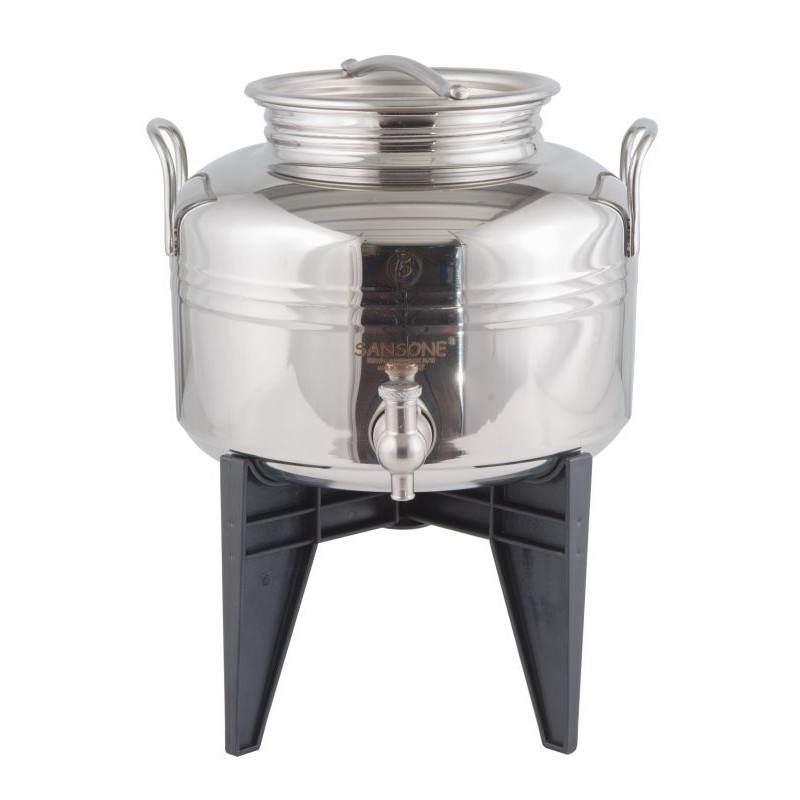Bidone Olio Inox Sansone 3 Litri con Rubinetto | RagStore