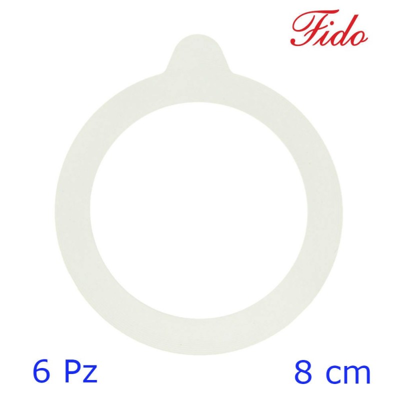 GUARNIZIONI PER BARATTOLI FIDO CM 8 - Pz 6