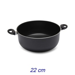 CASSERUOLA ALLUMINIO ANTIADERENTE JUMBO CM 22