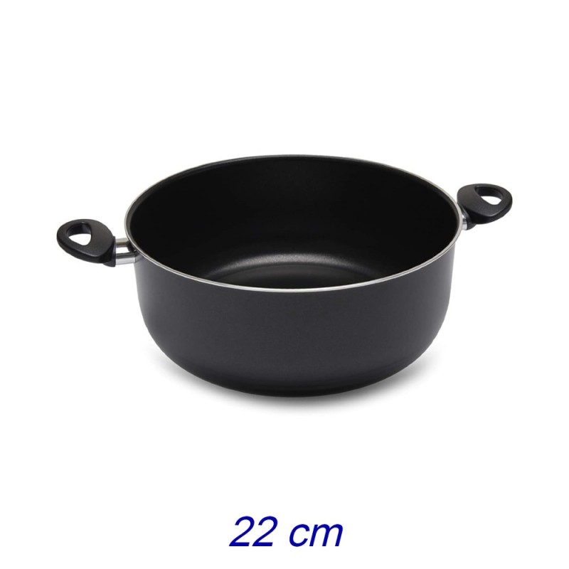 CASSERUOLA ALLUMINIO ANTIADERENTE JUMBO CM 22