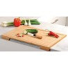 TAGLIERE RETTANGOLARE IN LEGNO DI BAMBU CON APPOGGIO CM 59x39