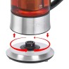 Bollitore per acqua Teiera elettrica in vetro TK1165 da 500 ml - 1100W