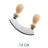 MEZZALUNA INOX PICCOLA CM 14