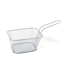Mini cestello cromato per servire fritture a tavola