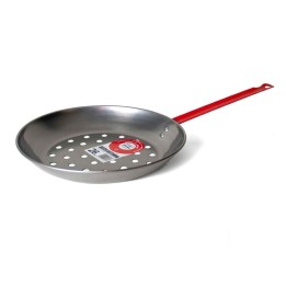 PADELLA PER CASTAGNE IN ACCIAIO 1 MANICO CM 26
