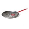 PADELLA PER CASTAGNE IN ACCIAIO 1 MANICO CM 26