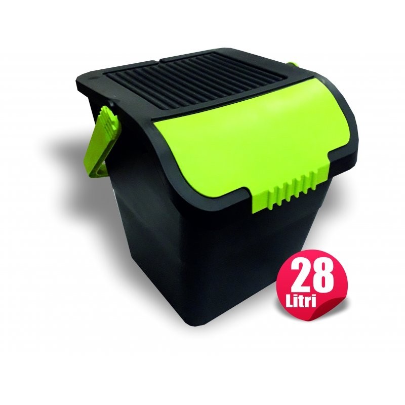 PATTUMIERA DIFFERENZIATA RECYCLING BIN Lt 28 VERDE