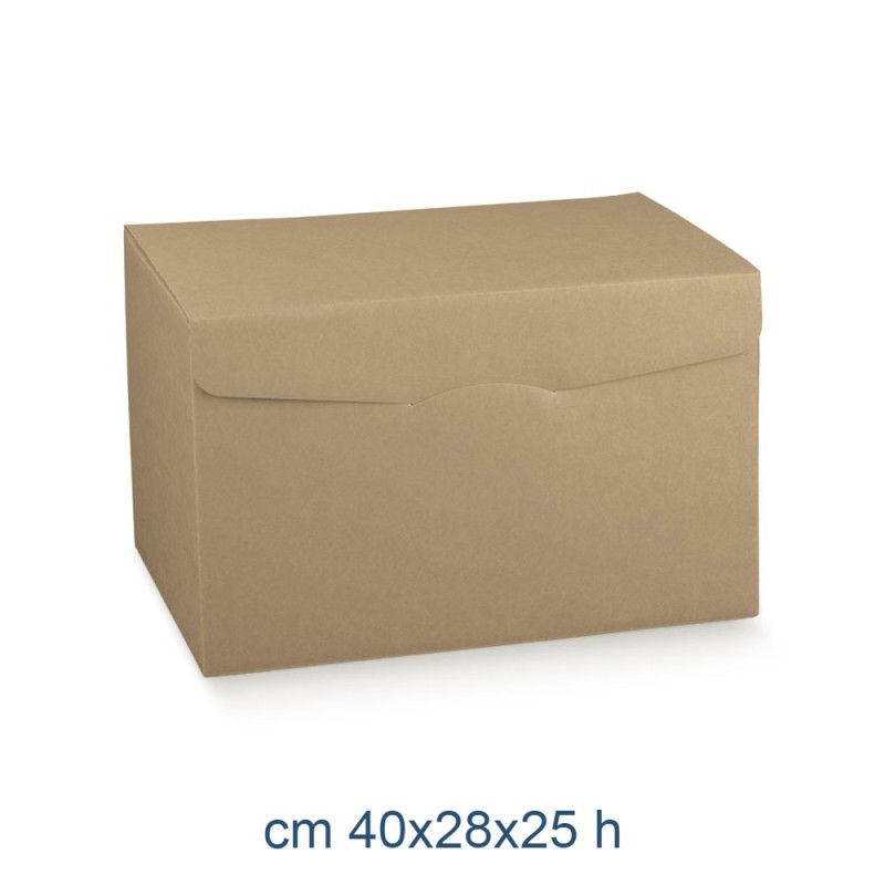 SCATOLA SEGRETO PER REGALI CM 40x28x25 AVANA