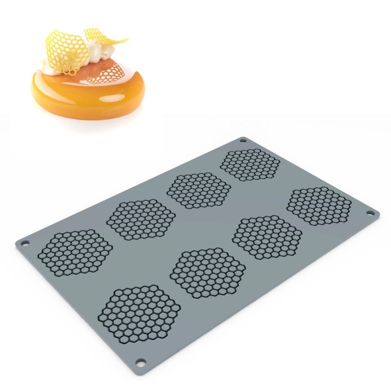 STAMPO IN SILICONE DECORAZIONI NIDO APE HONEYCOMB