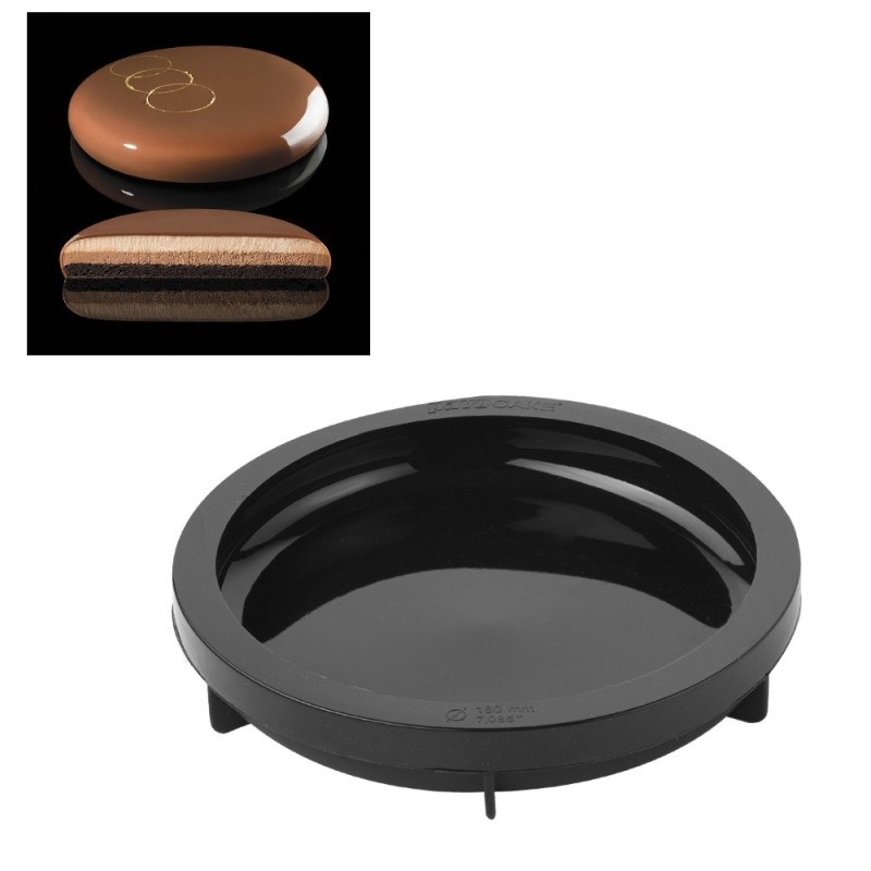 STAMPO IN SILICONE PER TORTA DISCO CM 18