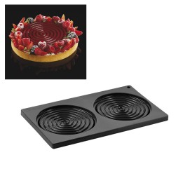 STAMPO IN SILICONE TOP SPIRALE IPNOSI CM 14