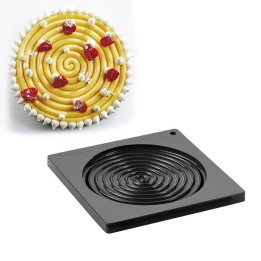 STAMPO IN SILICONE TOP SPIRALE IPNOSI CM 16