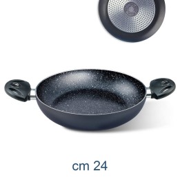 Tegame alluminio antiaderente induzione Bio Stone cm 24