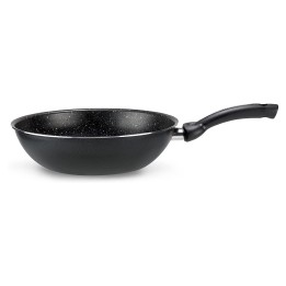 Wok saltapasta alluminio antiaderente induzione Bio Stone cm 28