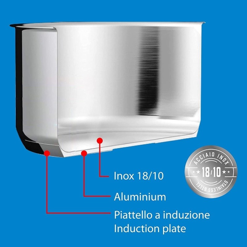 BATTERIA PENTOLE INOX DIVINA 10 PZ INDUZIONE