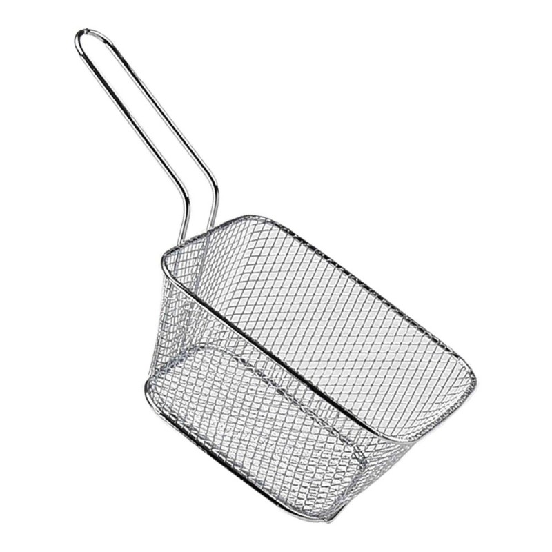 Mini Cestello per Frittura Cromato con Manico