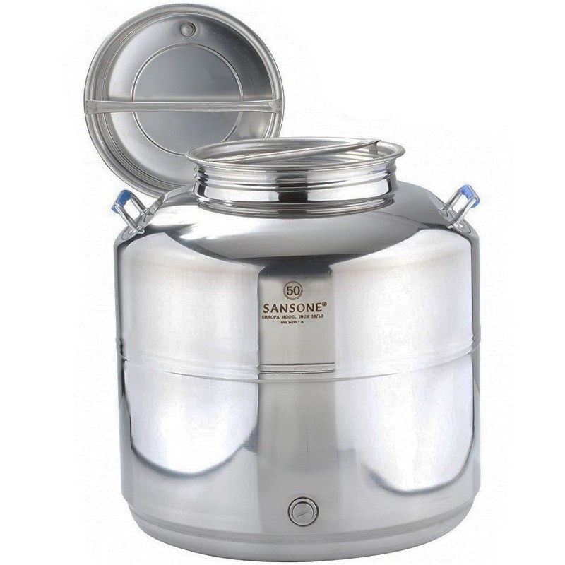 BIDONE OLIO INOX SANSONE EUROPA Lt 50