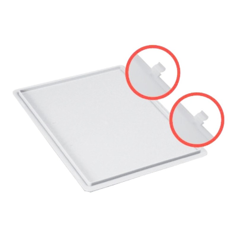 COPERCHIO CASSETTA IMPASTI CM 60x40 CON GANCI