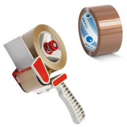 DISPENSER PER NASTRI DA IMBALLAGGIO + 2 ROT NASTRO AVANA