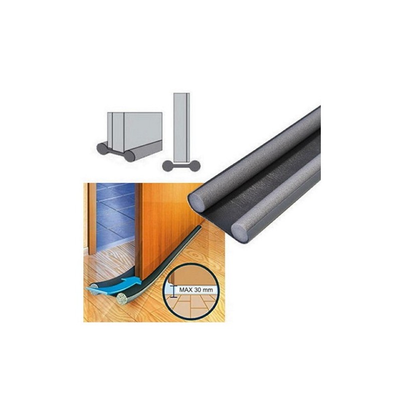 PARASPIFFERI SOTTOPORTA DOUBLE STOP 95 CM GRIGIO