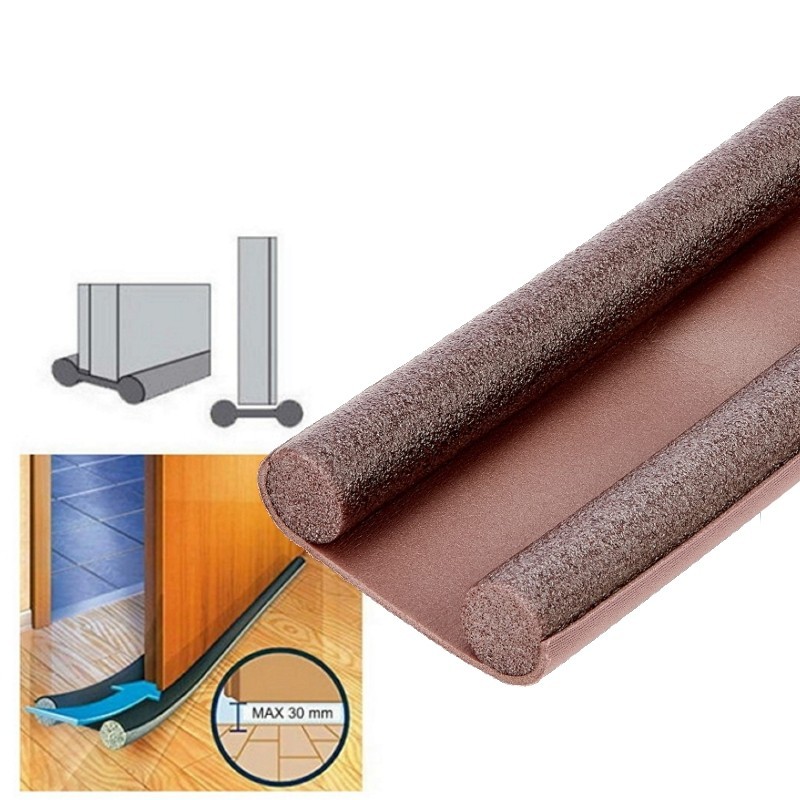 PARASPIFFERI SOTTOPORTA DOUBLE STOP 95 CM MARRONE