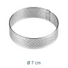 ANELLO PER TORTA INOX ROTONDO MICROFORATO CM 7