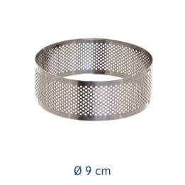 ANELLO PER TORTA INOX ROTONDO MICROFORATO CM 9