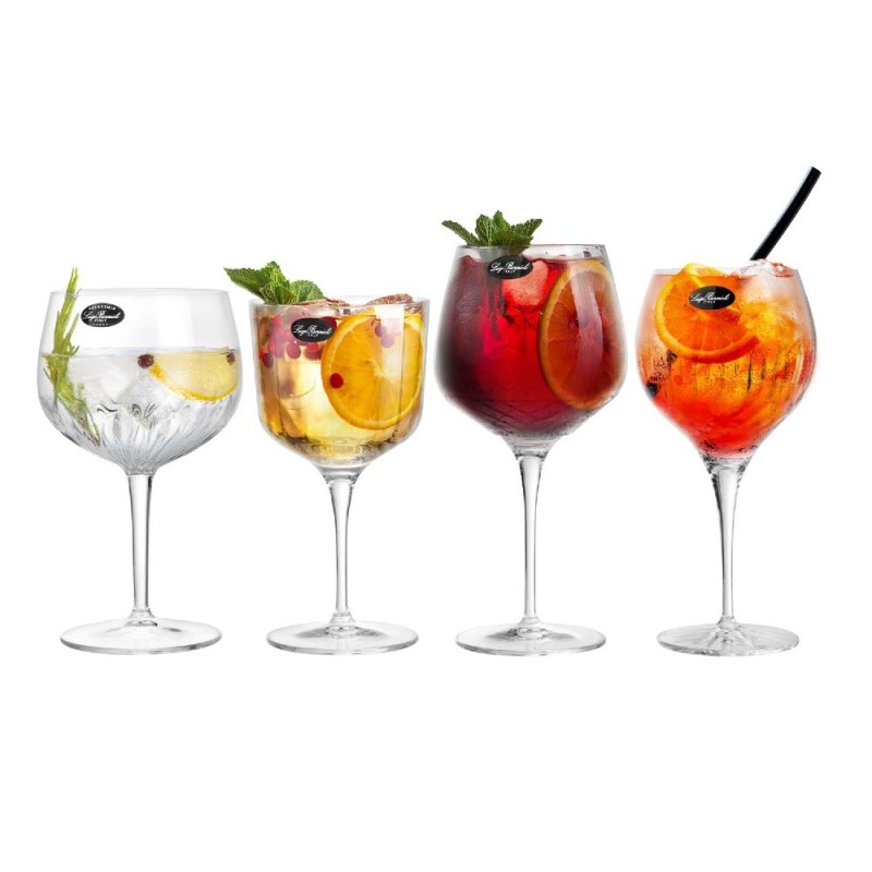 Bicchieri a calice in vetro per cocktail gin tonic - Luigi Bormioli