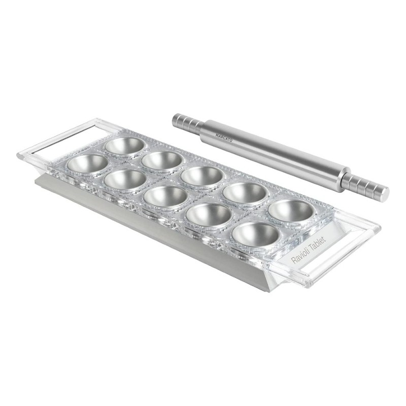 Stampo per Ravioli in Alluminio Argento - Crea 10 Ravioli 5x5 cm | Ragstore.it