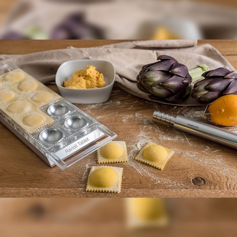 Stampo per Ravioli in Alluminio Argento - Crea 10 Ravioli 5x5 cm | Ragstore.it