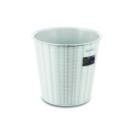CESTINO GETTA CARTA IN PLASTICA ELEGANCE 10 LT BIANCO